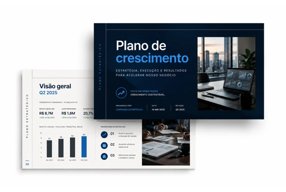 Apresentações em slides