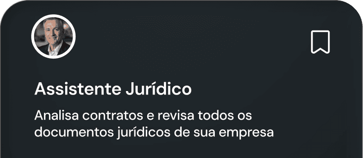 Assistente jurídico configurado na Inner AI