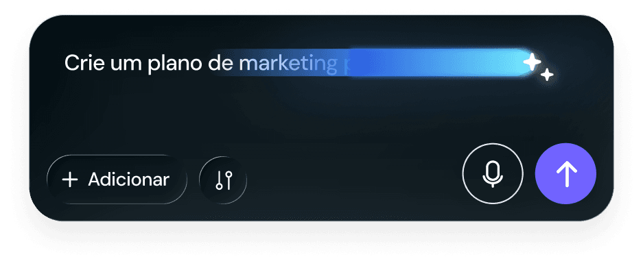 Campo de prompt da Inner AI