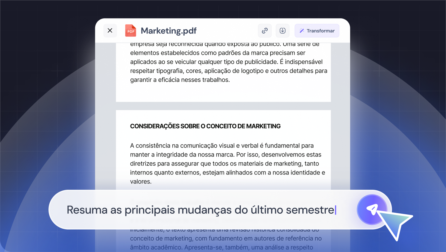Chat com PDF e resumo de arquivos